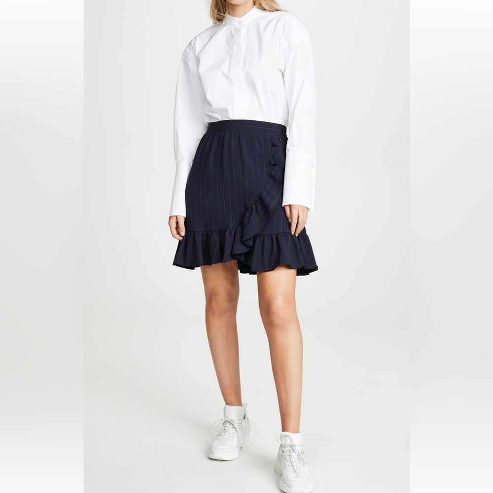 GANNI Heavy Crepe Skirt